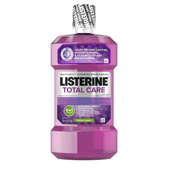 Listerine Listerine Total Care Freshmint Mouthwash 16.9 oz. Bottle, PK6 5294479